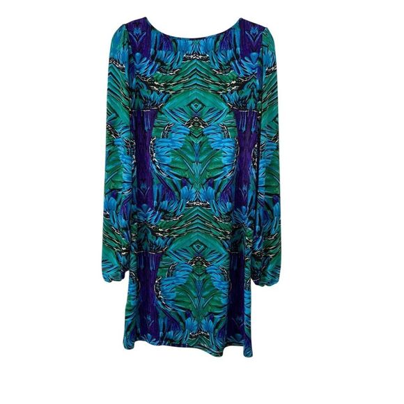 Laundry by Shelli Segal Boho Chic Resort Wear Maximalist Statement Dress Size 12 - Picture 2 of 10